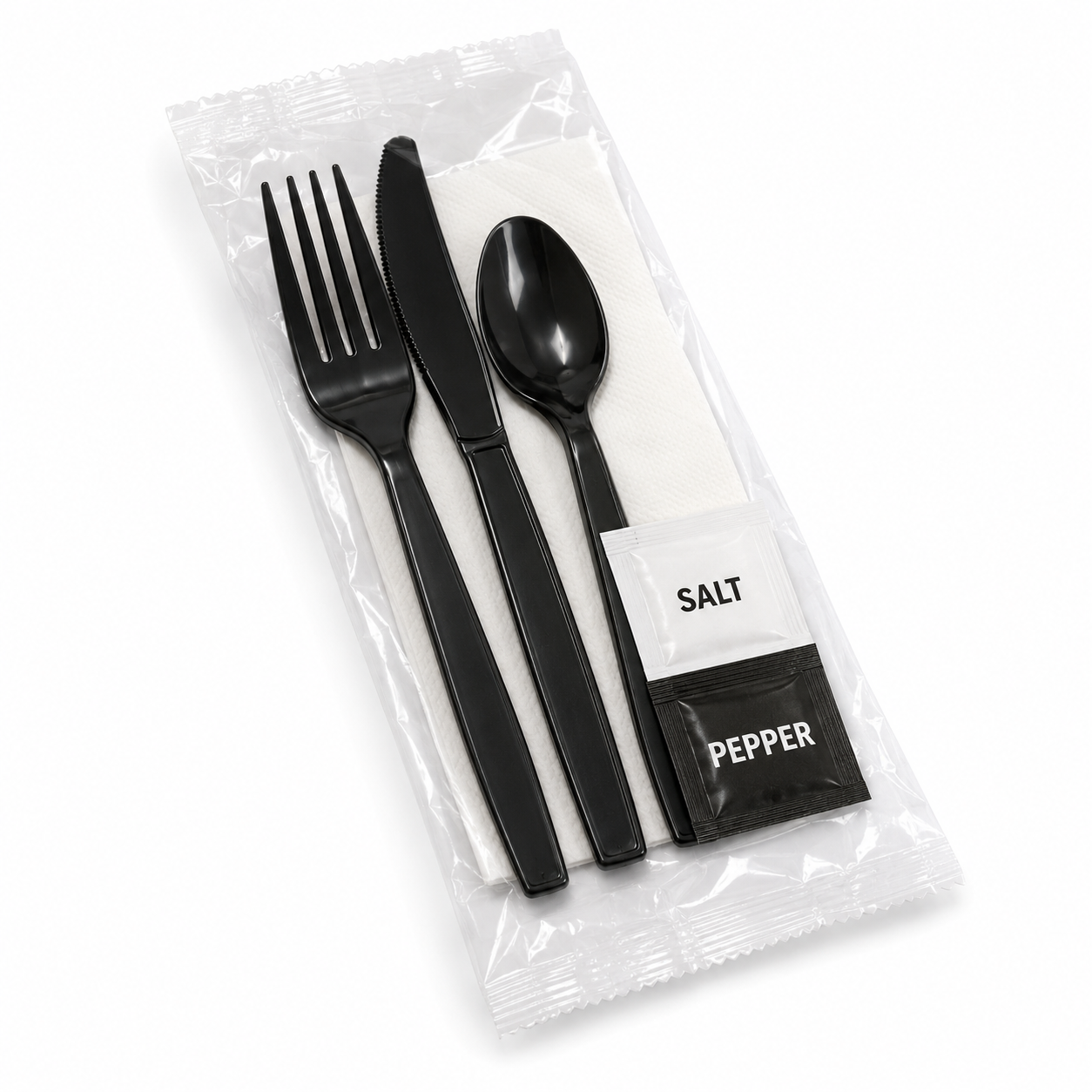 5-in-1 Utensil (Fork/Knife/Spoon/Napkin/Salt/Pepper)