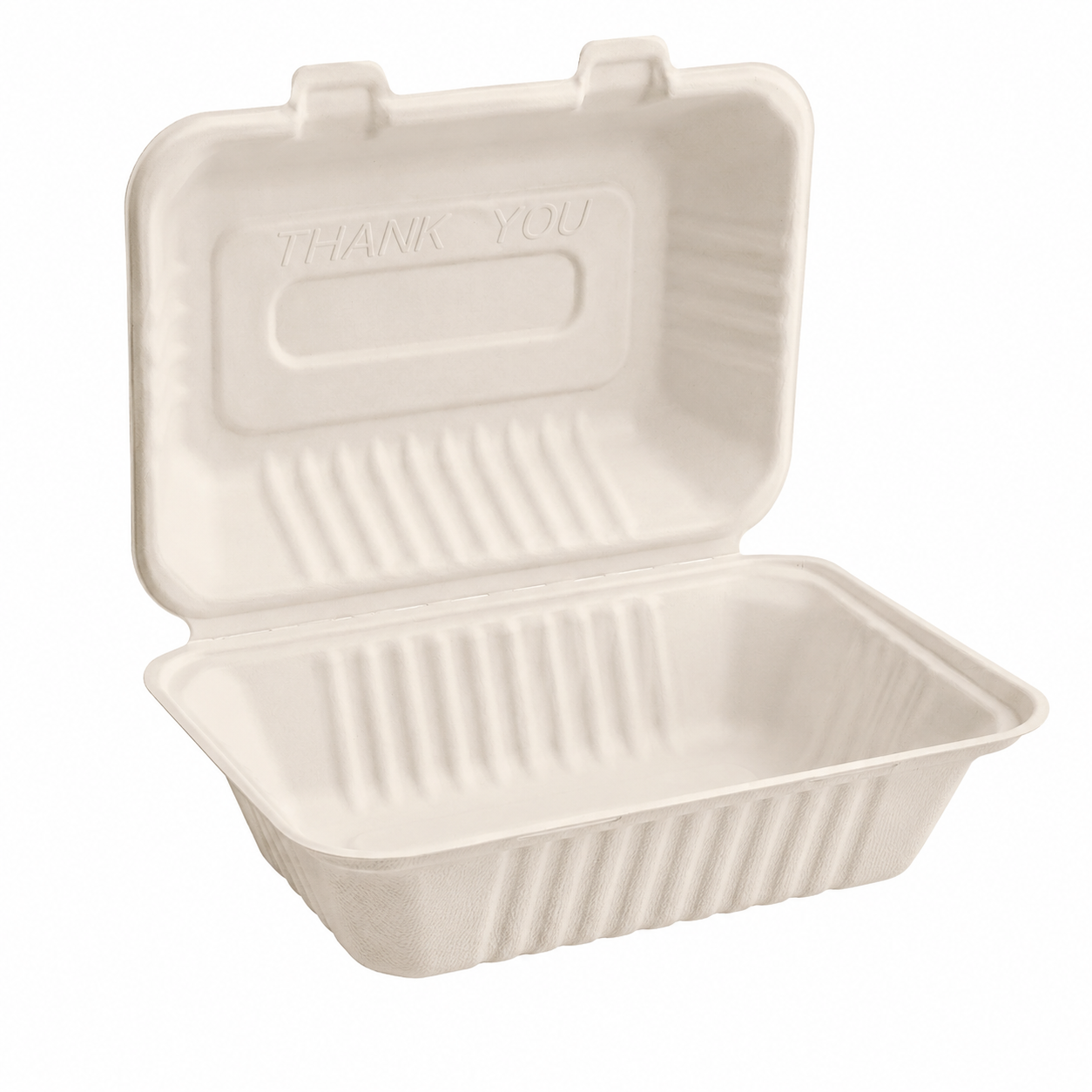 Sugarcane Clamshell 6-Compartment