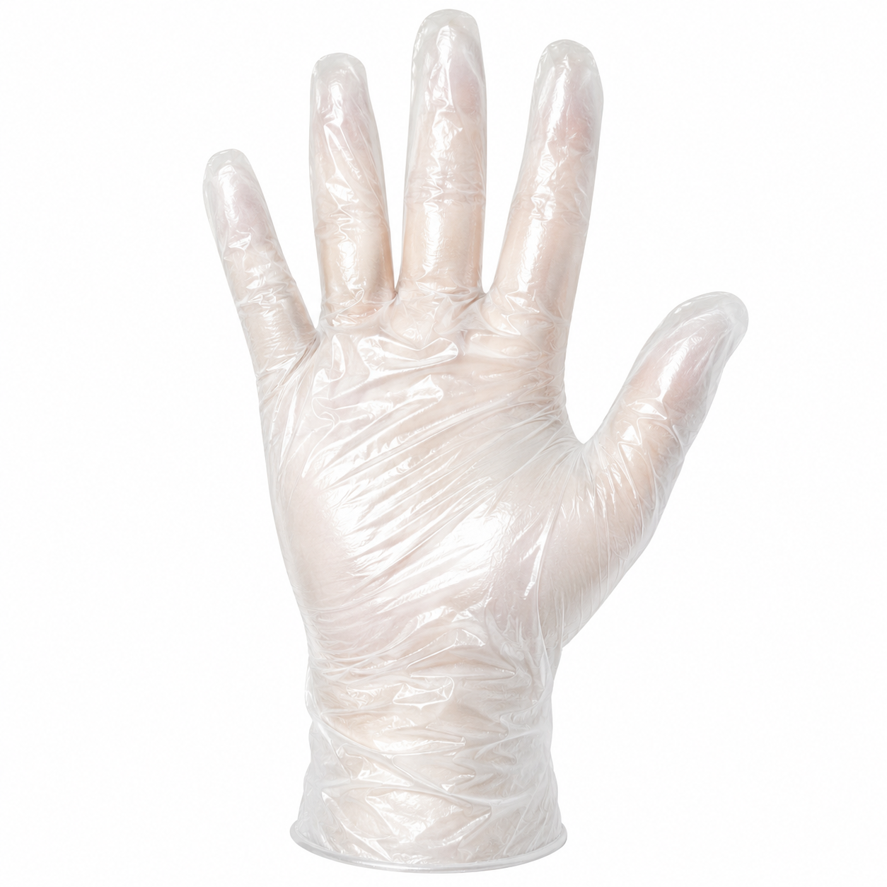 Clear Vinyl Gloves — (Powder-Free)