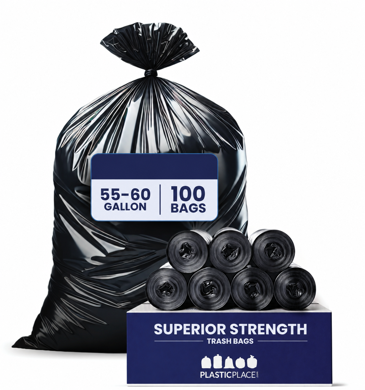 Black Can Liners — Regular Duty
