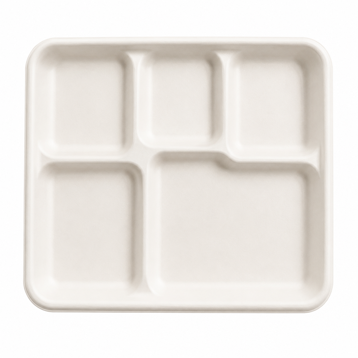 Sugarcane 5 Compartment Tray