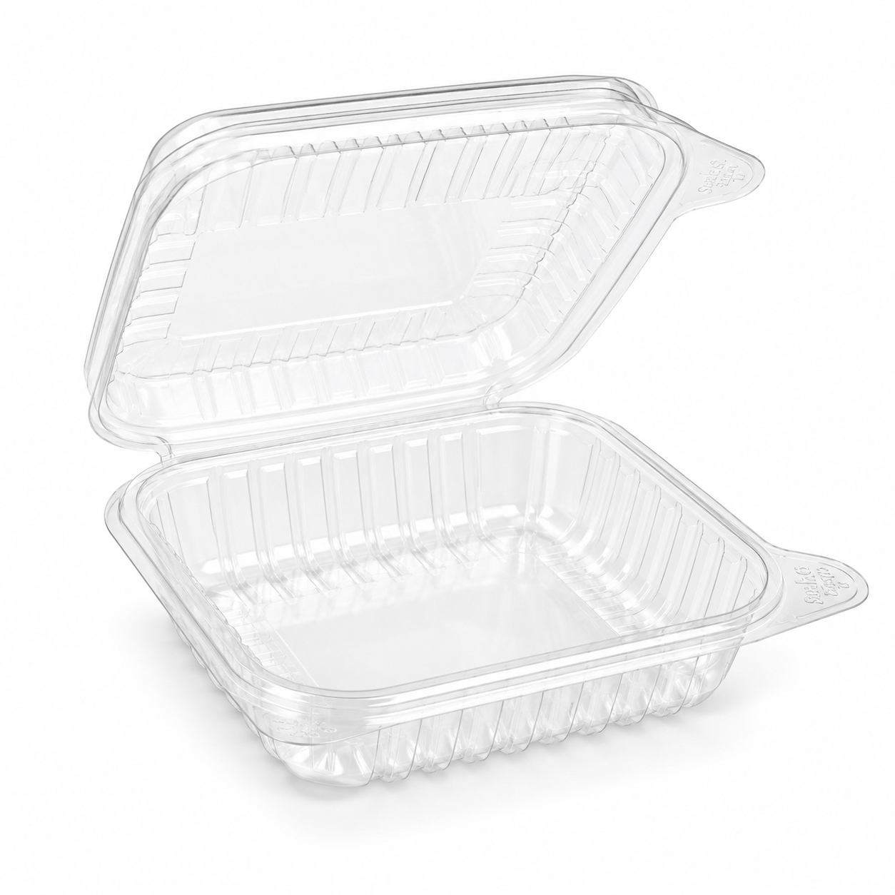 Clear PET Hinged Container 8/1