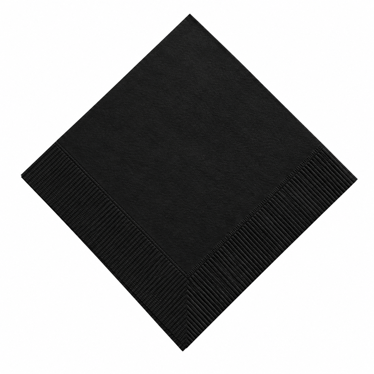 2-Ply Beverage Napkin — Black