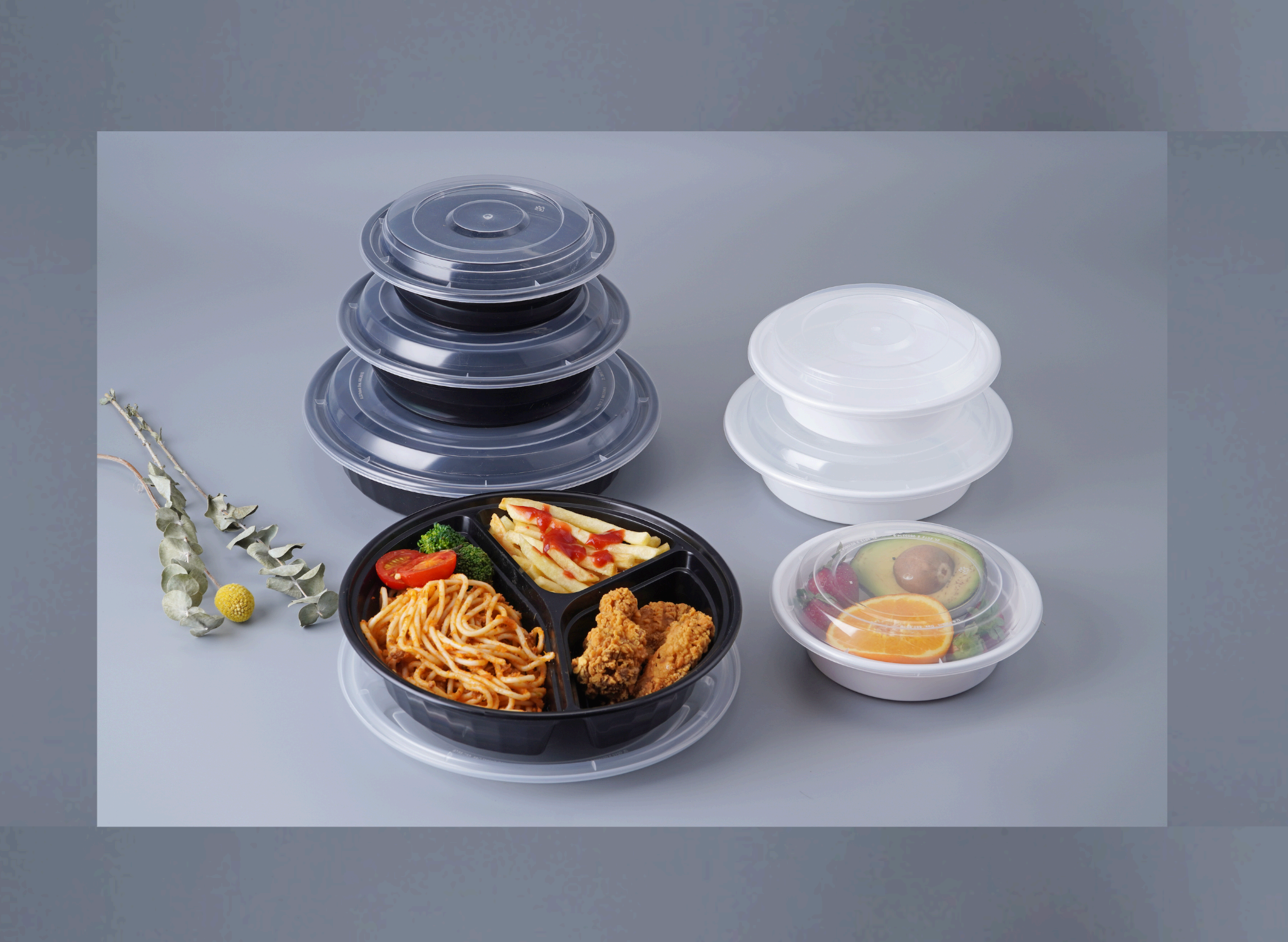 PP Round Container 48oz — Heavy Duty