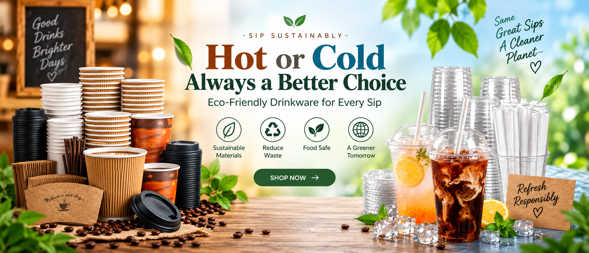 Hot or cold drinkware for every sip