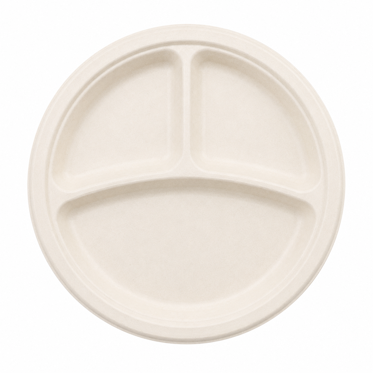 Sugarcane Plate 3-Compartment