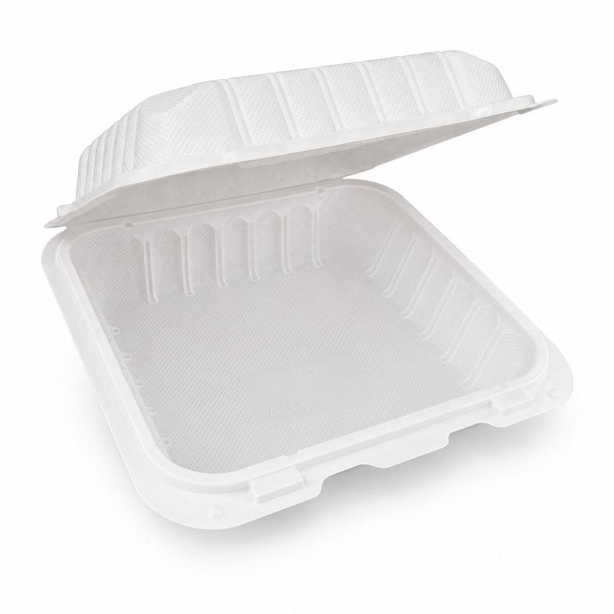 PP Hinged Clamshell 9" 1-Compartment