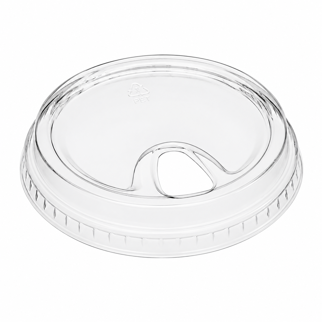 PET Strawless Sipper Lid for Cold Cups